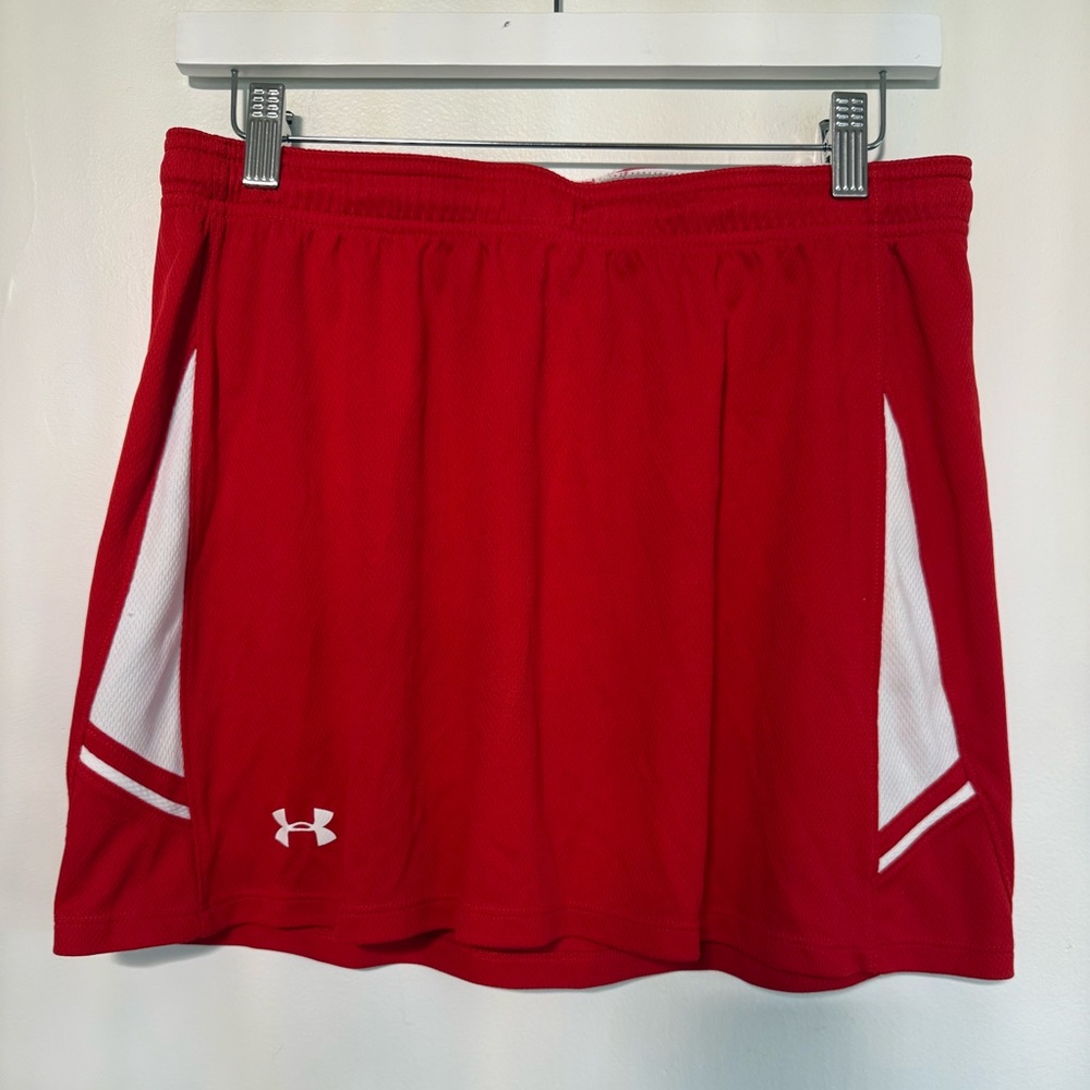 Under Armour Women's Red Skort with White Accents